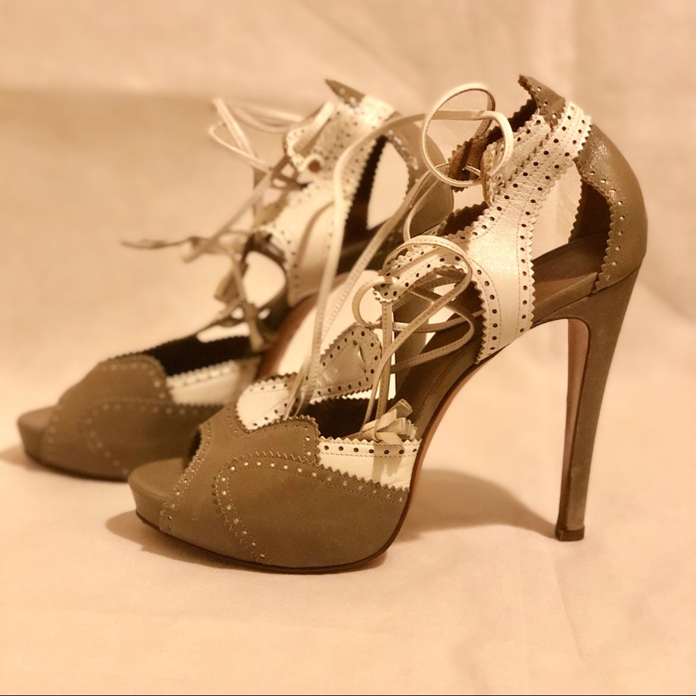 Hermès Brogue lace-up platform Sandals - Picture 2 of 6